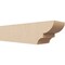 Ekena Millwork 4in. W x 4in. H x 16in. L Ridgewood Woodgrain TimberThane Rafter Tail, Primed Tan RFTUR04X04X16RIDRCPR - alternate 1